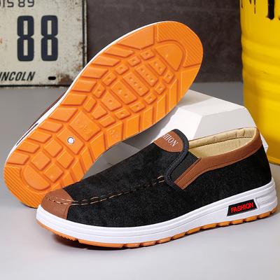 Men's Shoes Spring and Summer New Men's Casual Shoes Breathable Canvas Shoes Middle-aged and Elderly Comfortable Walking Shoes
