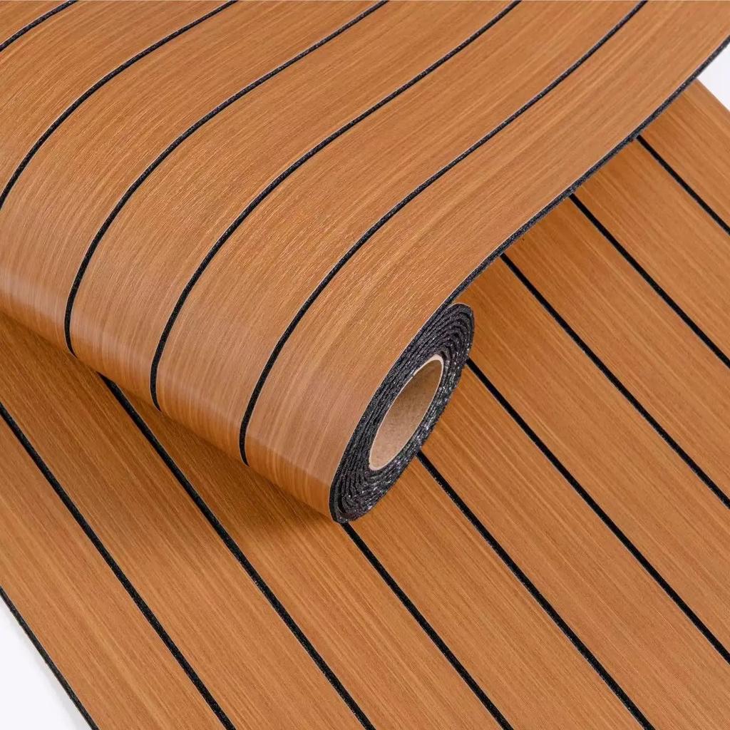 1 Roll Self-Adhesive 3D Wood Grain Vinyl Wall Panels-Easy to Install for Ceiling-Home Decor for Living Room,Bedroom,Restaurant