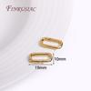 18K Gold Plated Oval/Heart Carabiner Spring Clasps Push In Gate Lock Jewelry Clasp For DIY Handmade Jewelry Making Accessories