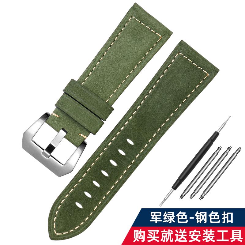 For Casio Swordfish EFV-540 303 EFB-670 MDV-106 MDV-107 Vintage Cowhid WatchBand MTP1303/1374/1375/VD01 Men's Leather Strap 22MM