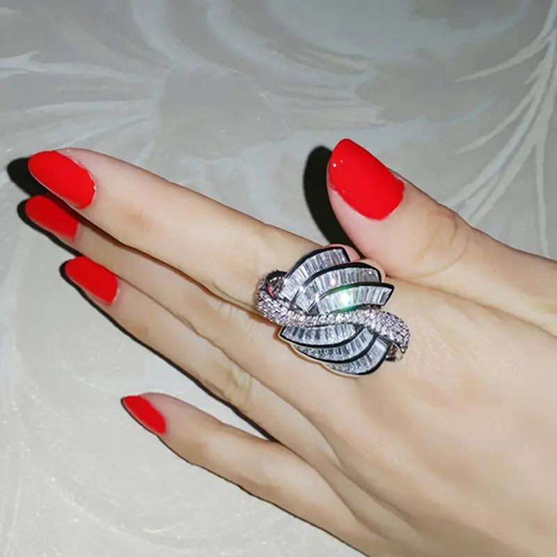 Anelli da Donna Esagerati Irregolari a Spirale, Gioielli per l'Uso Quotidiano, Accessori alla Moda per Banchetti e Feste, Regali di Compleanno