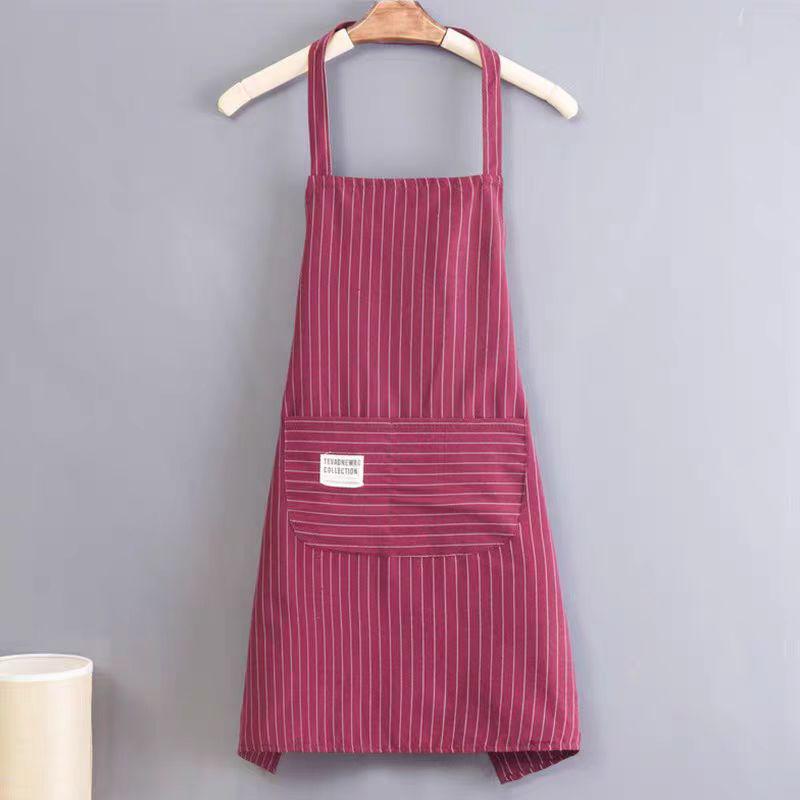 Breathable Stain-Proof Cotton Cooking Apron for Adults