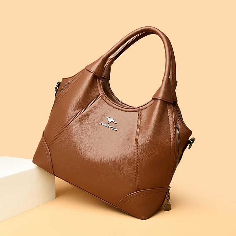 Crossbody-Tasche mit großem Fassungsvermögen, trendiger multifunktionaler Rucksack aus weichem Leder, lässige Damen-Einzelschultertasche