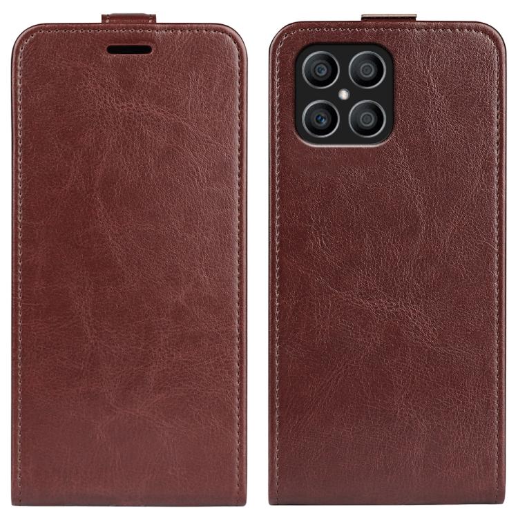 For Honor X8 R64 Texture Single Vertical Flip Leather Phone Case