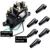 KanSmart Winch Solenoid Relay Contactor 12V 250A Winch Relay Thumb Truck for ATV UTV Boat 4x4 Vehicles 3000-5000lbs Winch with 6 Protecting Caps -