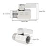 1/2 Inch Female X Male NPT Thread 304 Stainless Steel Mini Ball Valve Shut-off Valve Shower Head Flow Control Valve for Pipe / Bathroom