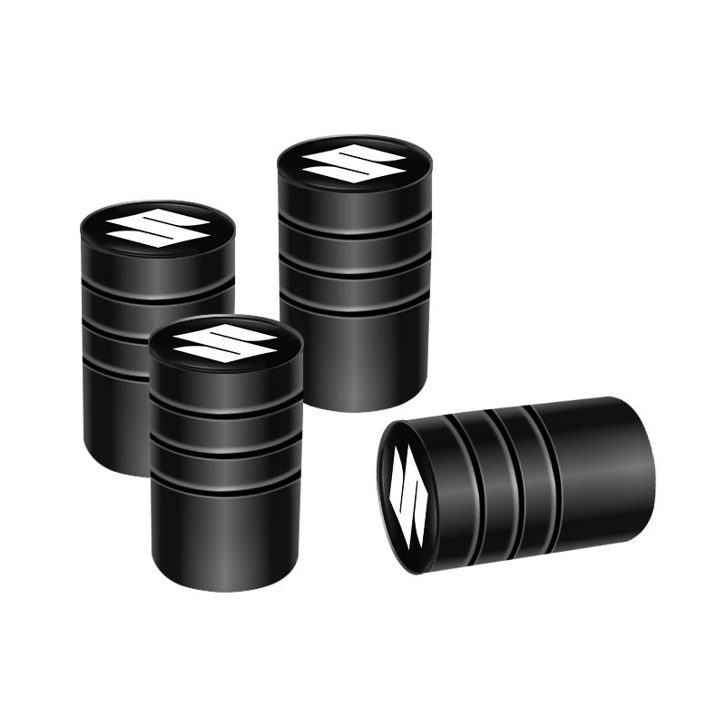 

4Pcs 3D Metal Tire Valve Cap Car Tyre Air Stem Cover For Suzuki Jimny Samurai Vitara Swift Baleno Ignis Alto Splash Kaiser DZire