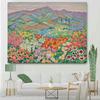 Colorful Mountain Background Cloth, Room Hanging Cloth, European Niche Wall Cloth, Small Fresh Living Room Decoration Cloth, Tapestry and Tapestry