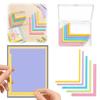 Size Tabs Paper Craft Alignment Guide With Storage Case L-Shaped Ruler Tool  For Scrapbooking