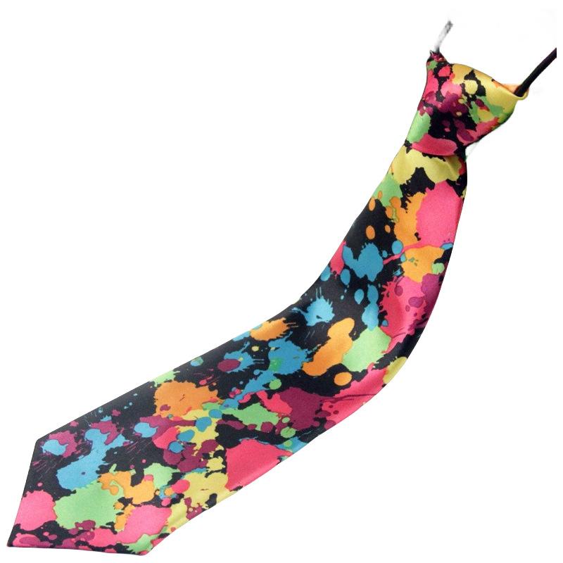 Kinderanzug Businessuniform Bedruckte Gestreifte Krawatte Gummiband Auftrittsgala Kinder Baby Accessoires