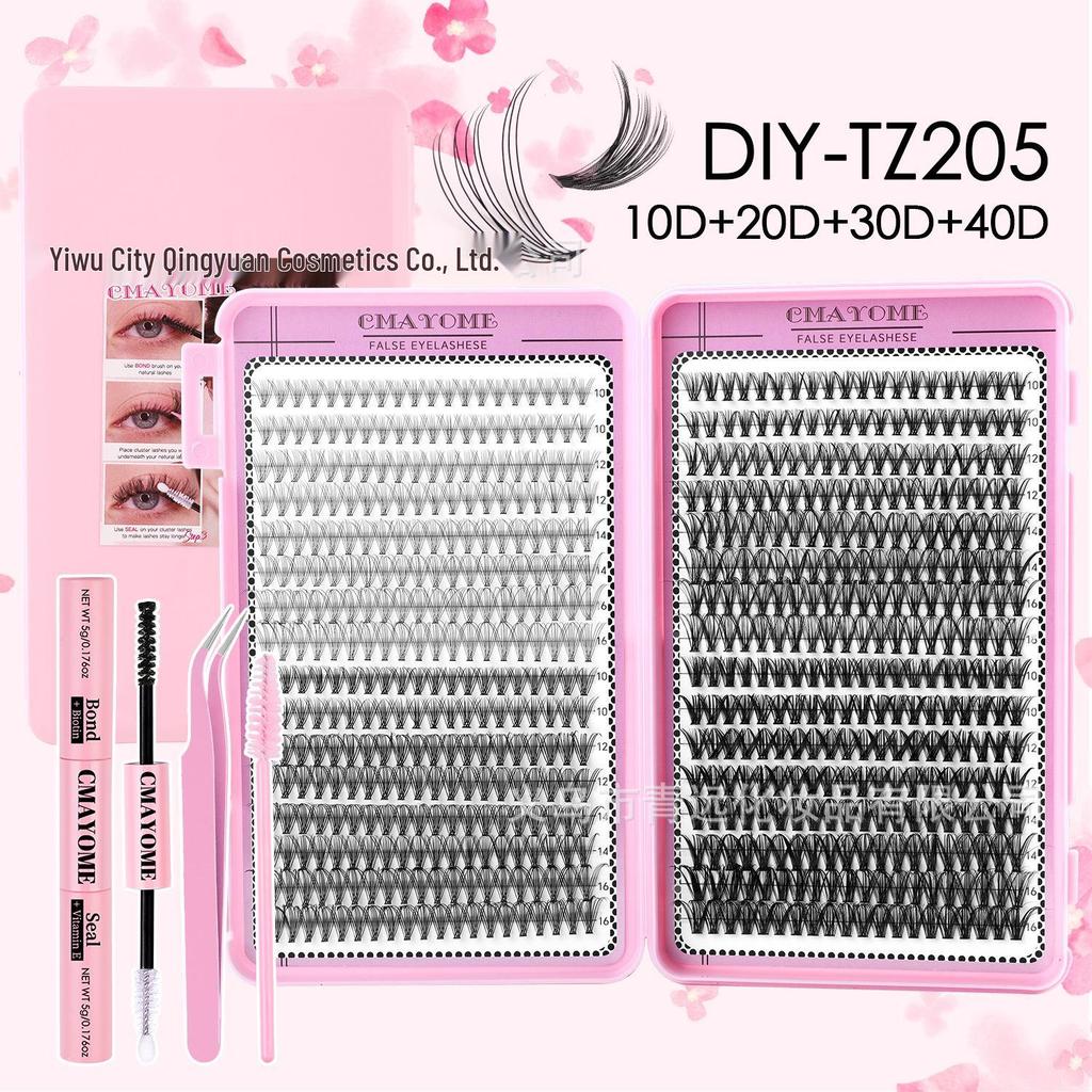 Set Extensii Gene False Natural D Curl 8-18mm - Gene Tip Cluster Segmentat DIY