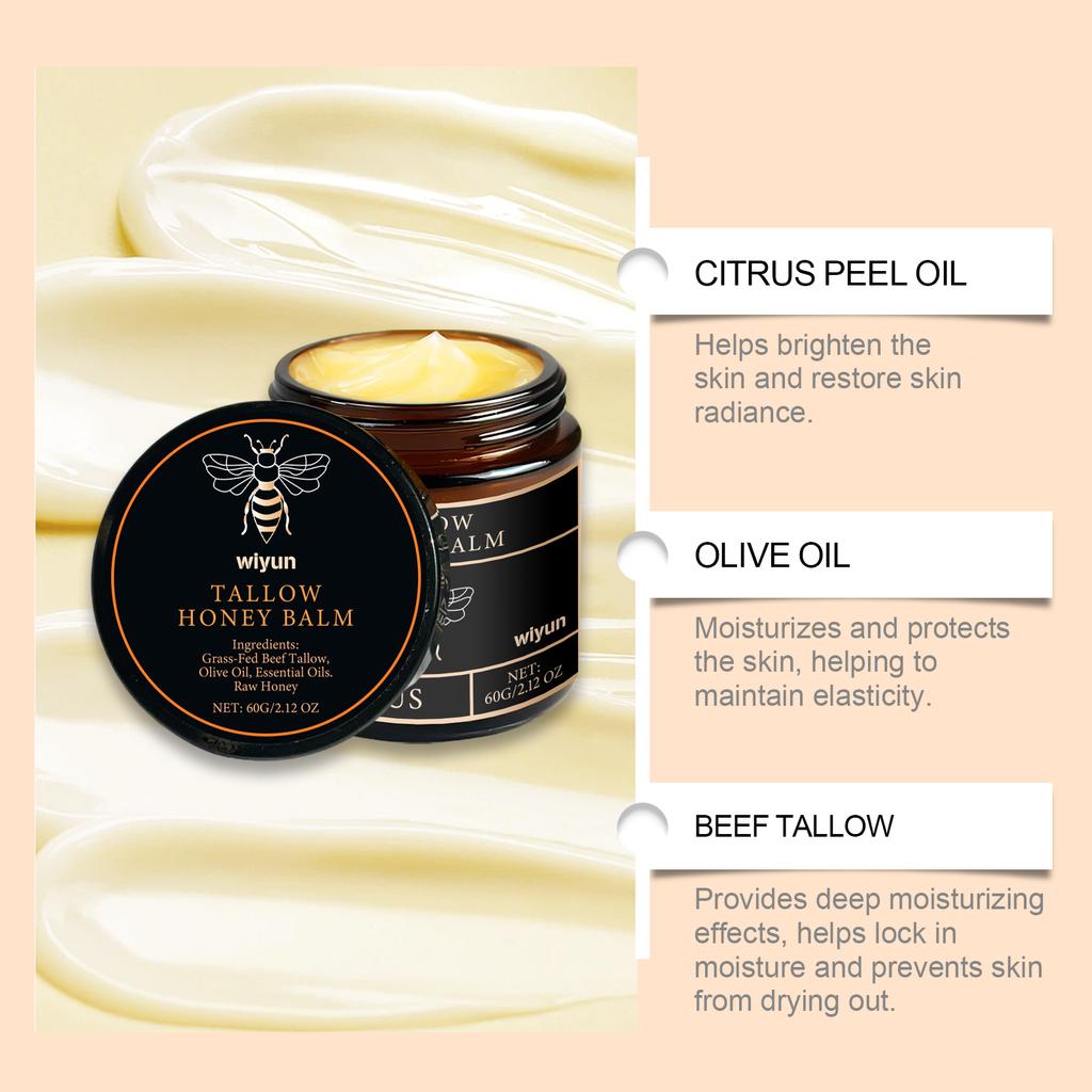 Tukový medový krém Glow Hydratační pleť Zlepšení elasticity Jemné bělení Zlepšení zašedlosti Zpevňující pleťové tělové hydratační mléko