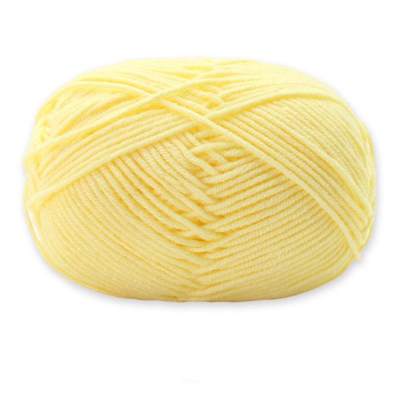 1Roll 4ply Milk Cotton Knitting Combed Yarn Wool Yarn For DIY Hand Knitted Crochet Craft Scarf Sweater Clothes Dolls Hats Supply