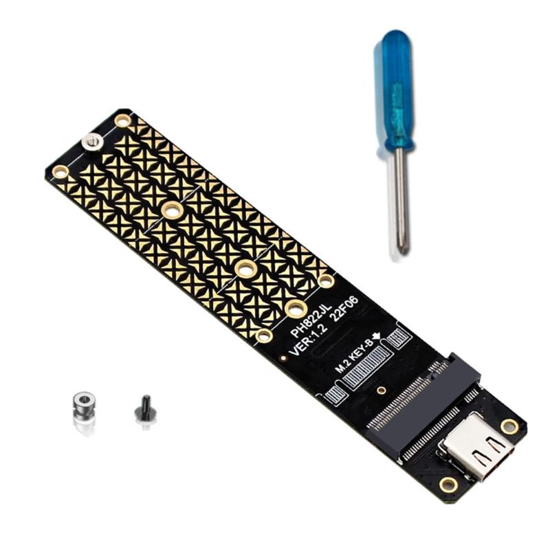 

M.2 B Key SSDs To USB 3.2 Adapter Card Type C 10Gbps Expansion Card Adapter Board JMS580 Risers Card Board for 2230/2242 1