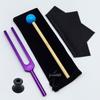 Gold 432HZ Aluminum Alloy Colored Tuning Fork with Triangle Shape.