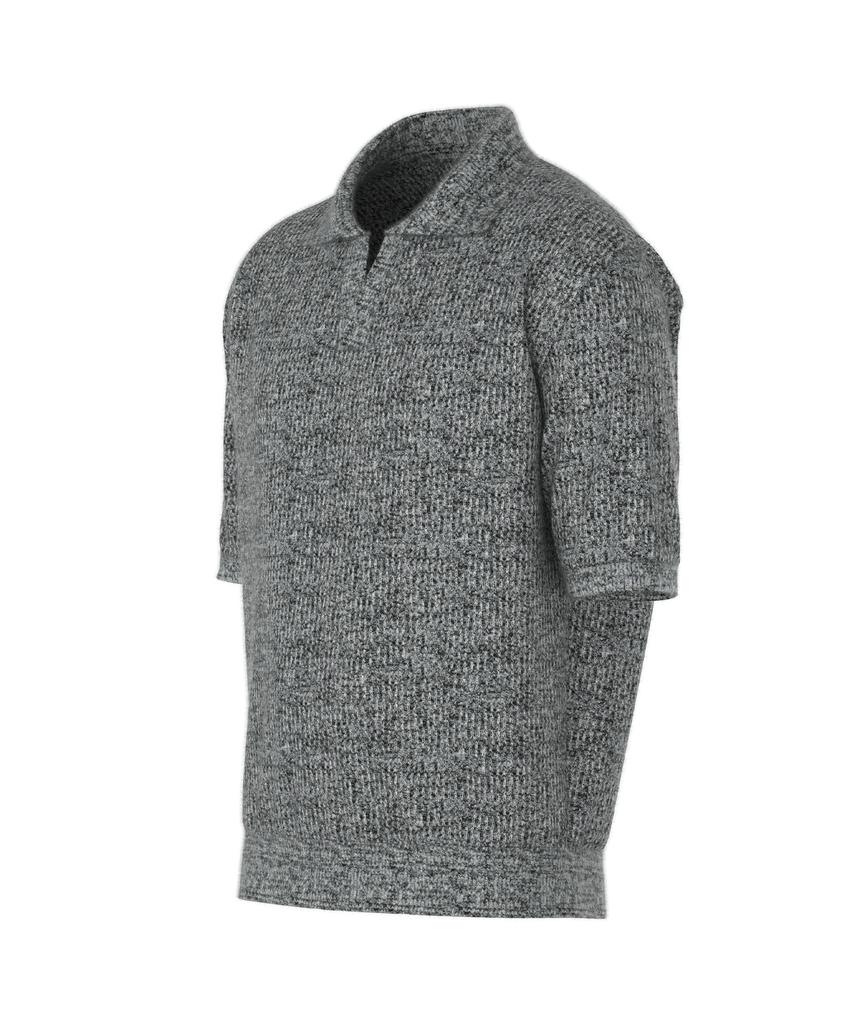 DREAMWORLD Bookle Half Collar Knit (Black)
