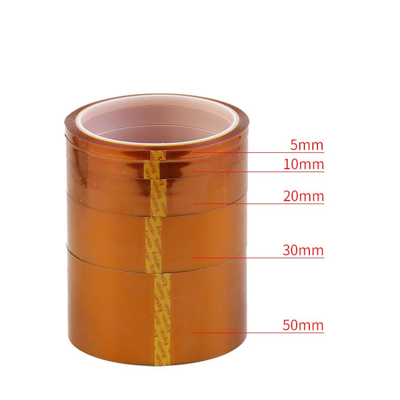 10M Hochtemperatur-Klebeband Hitzebeständiges Polyimid Doppelseitiges Kapton-Klebeband 0,1 mm DickePinstriping-Klebeband 3