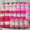 20Pcs/Lot Milk Cotton Wool Yarn Set 4 Strands Soft Baby Cotton Yarn Woolen Yarn for DIY Dolls Bags Sweater Hats Combination Pack