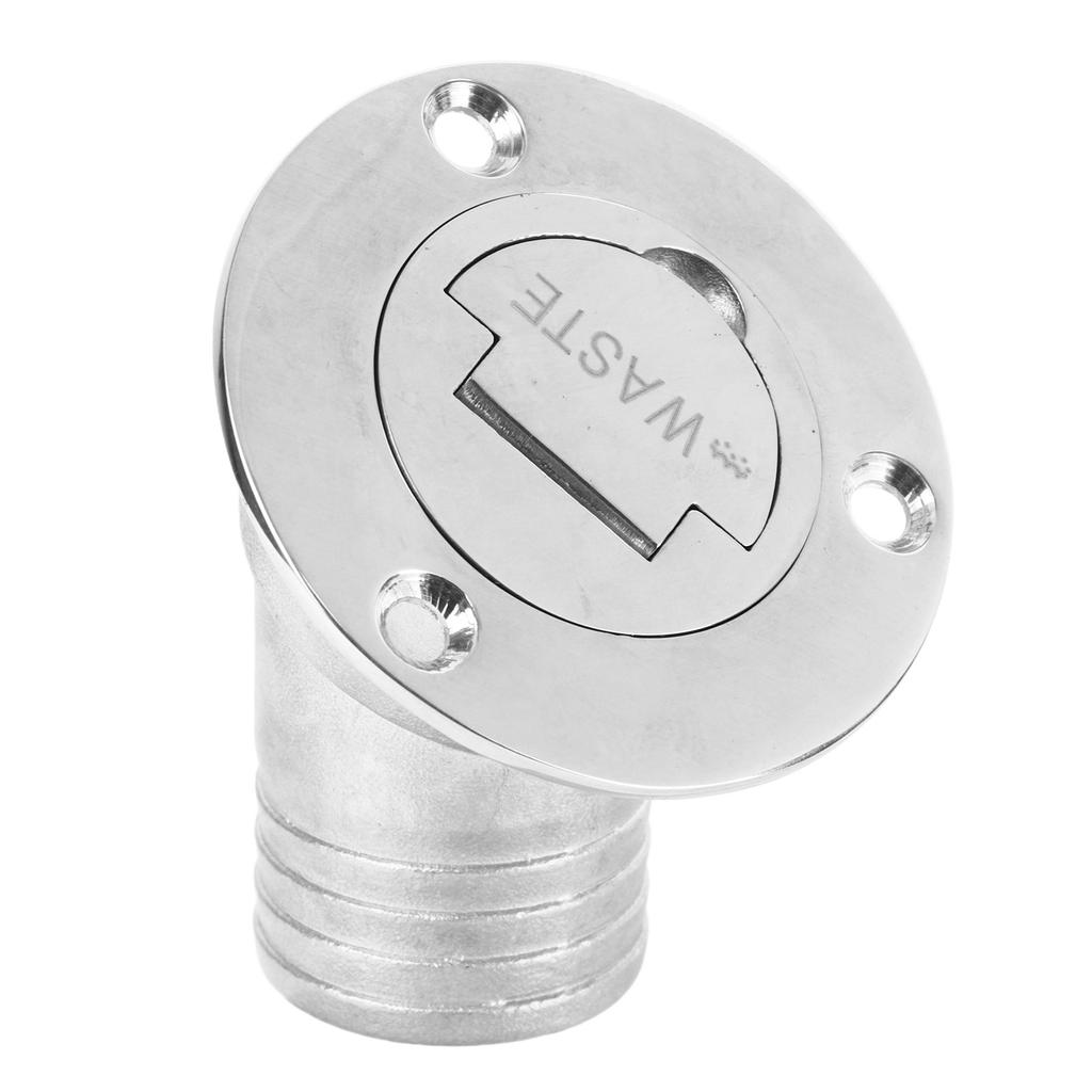 Boat Deck Filler 45 Degrees  316 Stainless Steel 38mm Flip Fill Cover with Keyless Cap for Marine Yacht
