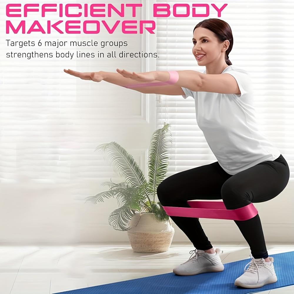 5pcs/Set Red TPE Non Slip Light Resistance Band, Great for Flexibility & Mobility, Suitable for Yoga, Pilates, Resistance Training In Gymnastics