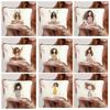 Durable Vintage Style Makeup Bag Cute Girl Pattern Foldable Storage Bag Lightweight Zipper Toiletry Bag Travel