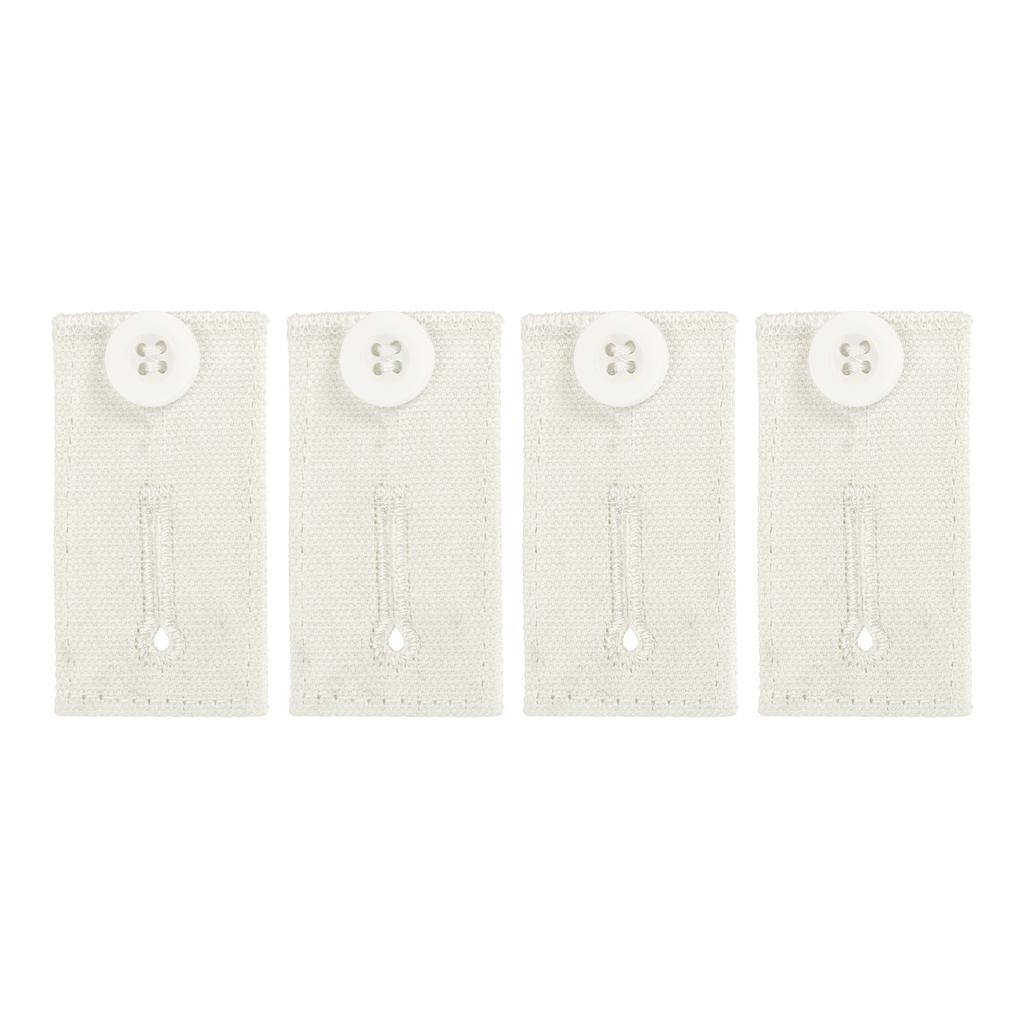 4 st Knappförlängare för Byxor Lång Spänne Krok Stretchjustering Midjespänne Förlängning Kvinnor Män Byxor Jeans 2.6x1.4"