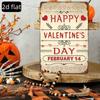 Tin Sign Wall Art 8x12 Inch, Vintage Love Happiness Metal Poster, Home Decor