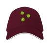 Kiwi Fruit Pattern On Dark Green Baseball Cap Christmas Hat Derby Hat Tactical Cap Sailor Cap for Unisex Unisexs Luxury Womens