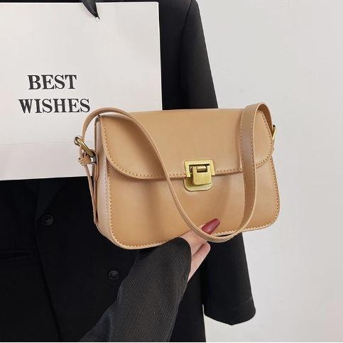 Temperament Women's Bag Women's New Trendy Fashion Simple Messenger Bag Retro Foreign Style Shoulder Small Square Bag