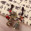Bell Auspicious Gourd Fengshui Car Keyring Jewelry Findings Keychain Components Brass KeyChains