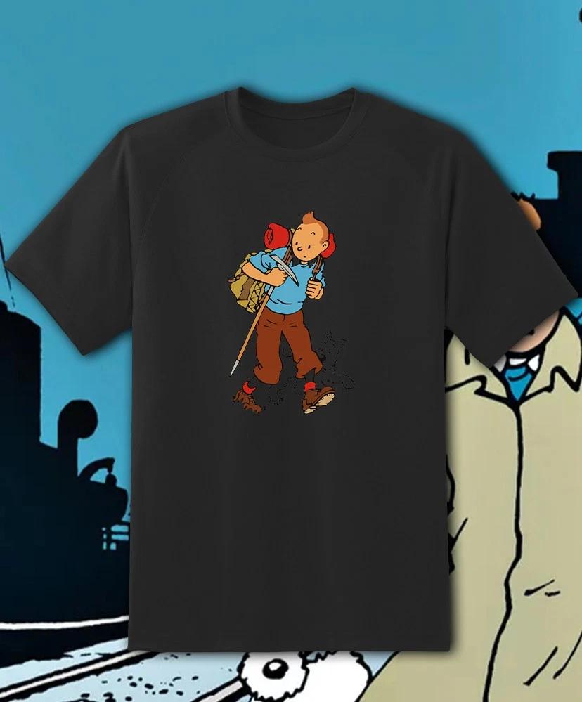 Les Aventures De Tintin T shirt Adult & Youth sizes FAST SHIP!! S