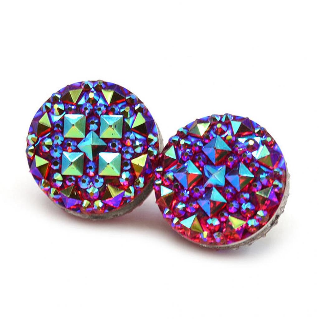 1 Pair Round Magnetic Women's Brooch Clasp Scarf Abaya Pin MIT