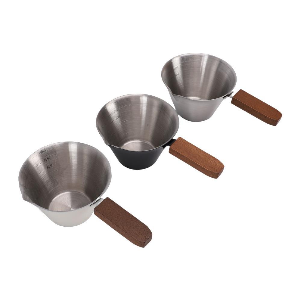 304 Stainless Steel Measuring Cup Set 100ml Capacity Multipurpose Measuring Tool  For Coffee