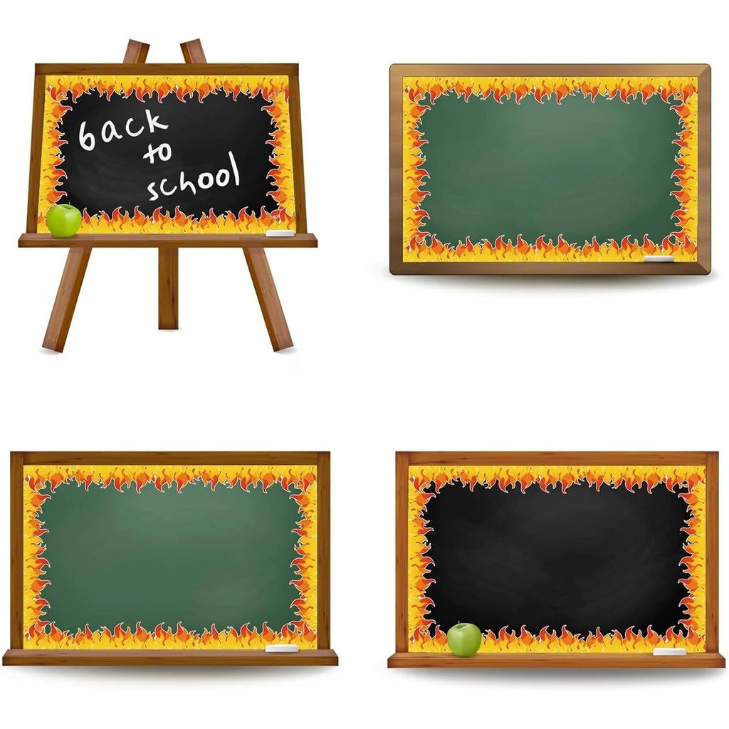 Back to School Border Stickers Flame Design for Bulletin Board Blackboard Decoration