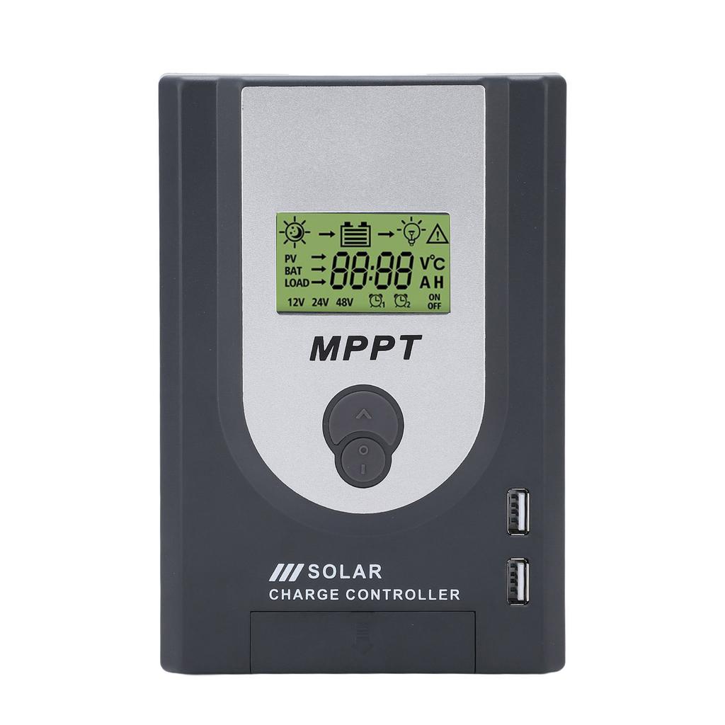12V 24V MPPT Solar Charger Controller 10A Adjustable Parameter With Dual USB Port Solar Panel Regulator