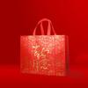 10pcs Red Chinese Style Lucky Bag Fu Letter Large Capacity Non Woven Gift Bag Portable Good Luck New Year Storage Bag