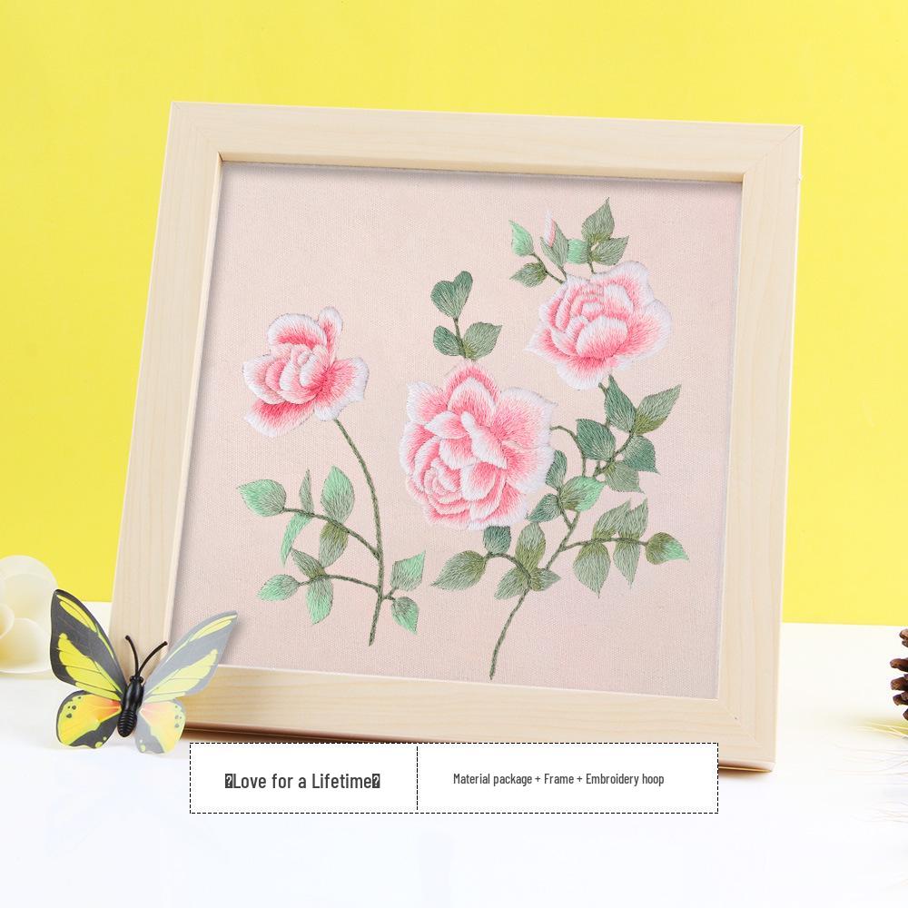 Ancient Style 3D Embroidery DIY Kit for Beginners - Su Ribbon Embroidery Set