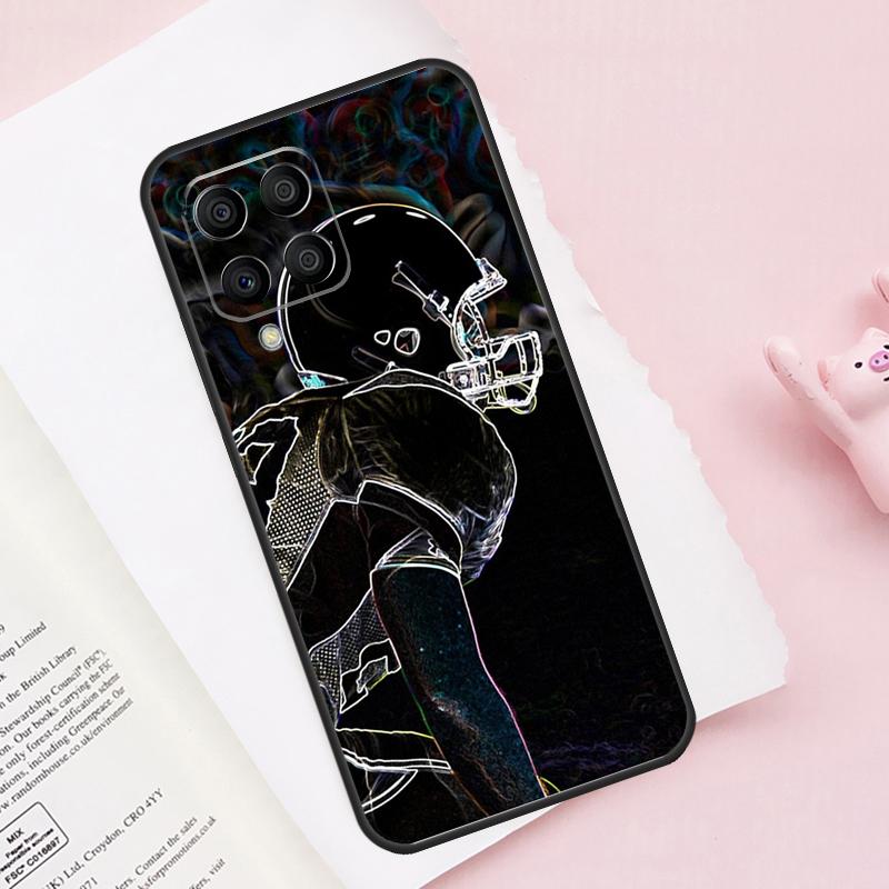 American Football Case For Samsung Galaxy M52 M32 M12 M13 M53 M51 M31 M11 M14 M34 M54 M16 M36 M56 M15 M35 M55