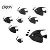 Marine Life Home Decor Fish Mirror Wall Stickers, Self Adhesive Ocean Decals, Removable Stickers 3D Art for Living Room Bedroom Bathroom Tile