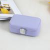 Pastel Double-layer Jewelry Storage Box for Earrings, Rings, and Necklaces - Portable PU Case