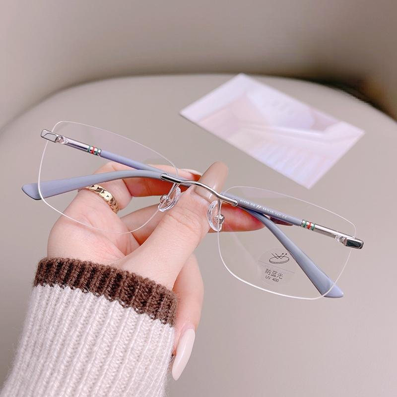 Lesebrille für Damen Blaulichtfilter 0 bis +4 0 Altersichtbrille Herren Modische Brille für Kurzsichtigkeit 0 bis -4 0