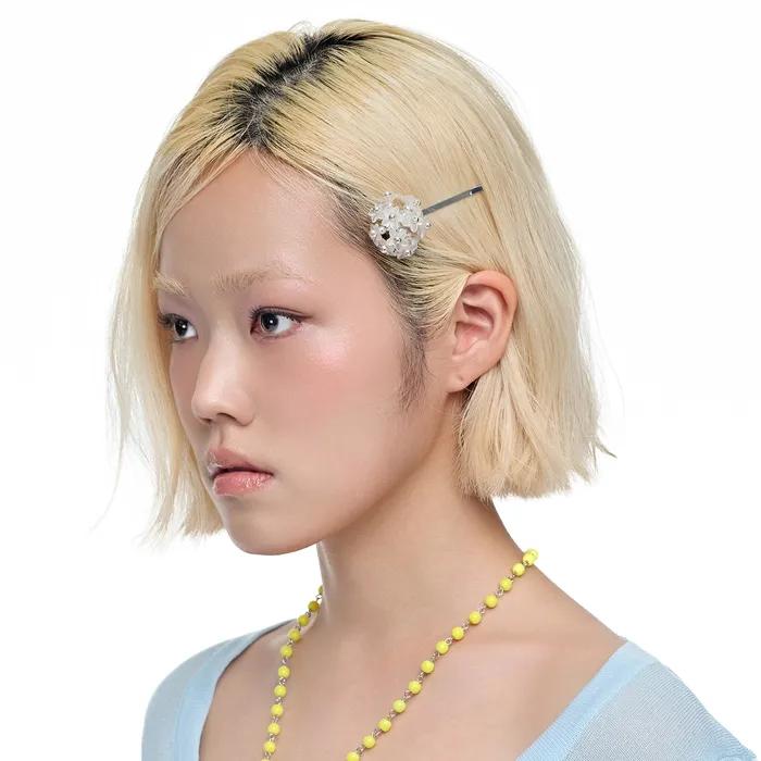 Sugar Ball Hair Clip (White)