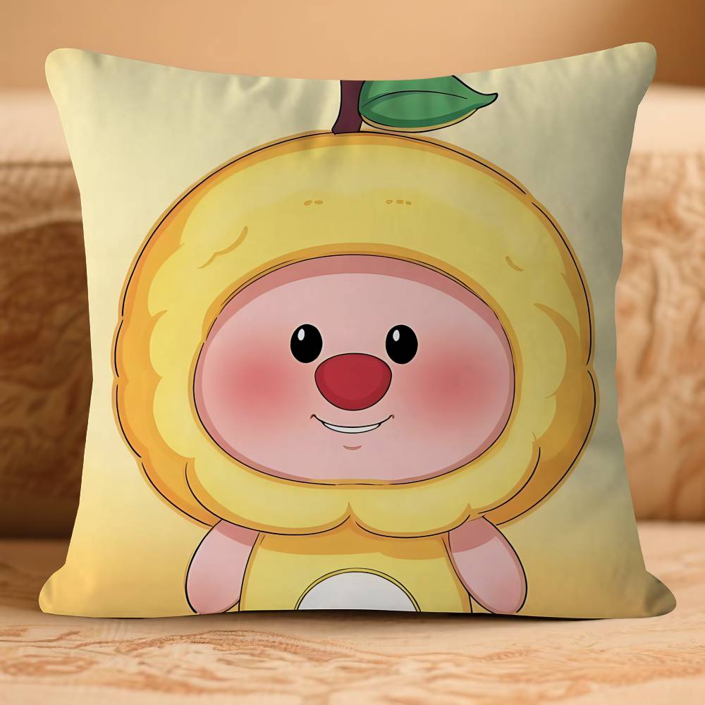 

Pororos Cute LoopyeS Pillow Case Removable Washable Cushion Cover – All-Season Soft Linen 16x16Inch