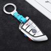 Personalized Anti Loss Key Pendant Leather Keychain Car Key Holder Portable Carabiner Waist Belt Buckle Durable Key Ring For Men