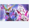 Pink Purple Glitter Unicorn Gundam Gundam Card Game Playmat Nonslip Waterproof Desk Mat