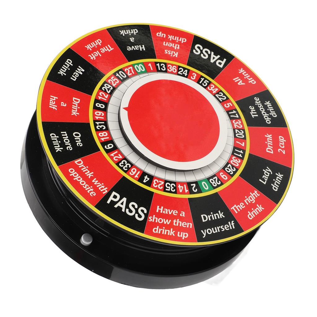 Prize Wheel Electric Spin Wheel Roulette Game Drinking Wheel for Home Party KTV Bar