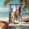Ultra-Soft Beach Towel with Horizon Theme,Ideal for Pool - Camping, Diving - Perfect Travel Essential, Vibrant Beach Towel.