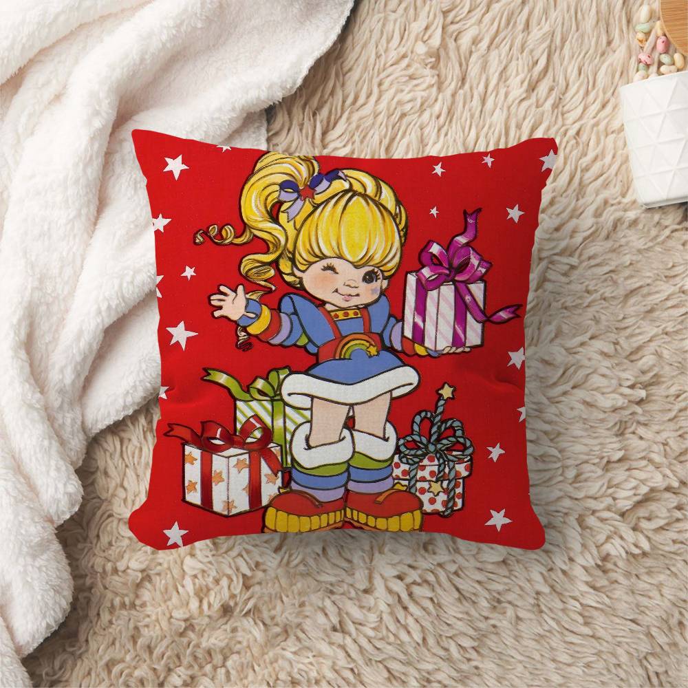 RRainbow BBrite Cartoon Pillowcase toon Gift Cushion Cover Bedroom Home Sofa Chair Seat Decor pillow case