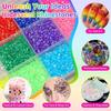 15-Grid Mixed Color 3mm Flat-bottom Resin Rhinestones DIY Nail Art Set