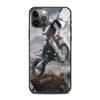 Custodia in vetro temperato per moto da cross e sport per iPhone 12, 11 Pro Max, 13, 12 Mini, Fundas X Xr Xs Max, 8, 7, 6s Plus, Shell Fundas